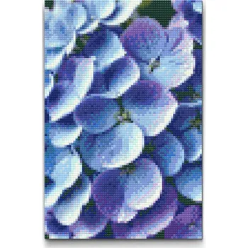 Diamantové malování Diamantové malování - Květ hortenzie Velikost: 40x60cm, Rámování: Pouze srolované plátno, Diamanty: Kulaté