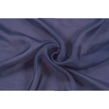 Hedvábný šifon, tmavě modrý