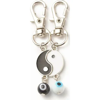 Klíčenka, SPOLEČNÁ - JING JANG, 6,5 cm, 2ks/bal.