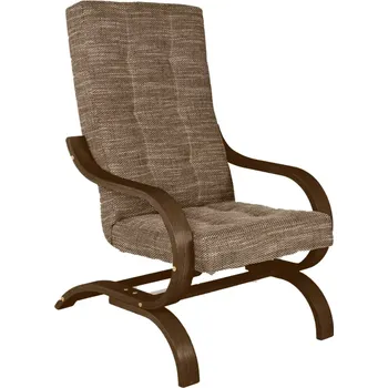 Křeslo Křeslo pohupovací Oskar, hnědá / ořech (berlin 04)