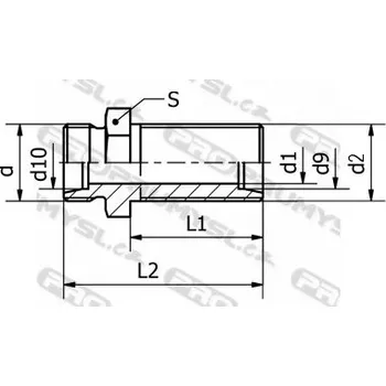 Příslušenství ke kompresoru Spojka panelová PSP2 12L M18x1,5