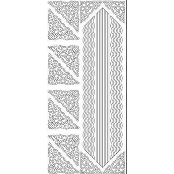 Samolepící dekorace Dekorativní samolepky Bordury - zlaté