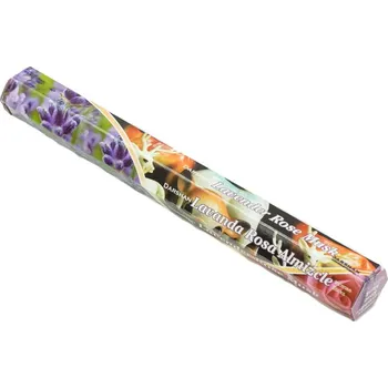 Čajovna Vonné tyčinky Darshan Lavender Rose Musk Krabička 20 tyčinek