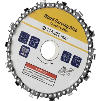 Řezný kotouč Řetězový řezný kotouč na dřevo 19 článků 115 x 22 mm