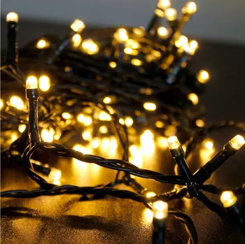 Noční světlo Nastavitelný LED řetěz 7,42 m do zásuvky IP 44 teplé světlo