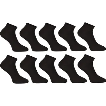 Pánské ponožky 10PACK ponožky Nedeto nízké bambusové černé (10PBN01) L Možnost vrácení zboží ZDARMA do 120 dnů!