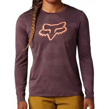 cyklistický dres Dámský cyklo dres Fox W Ranger Tru Dri Ls Dark Maroon Velikost: S