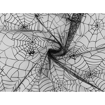 Organza pavučina METRÁŽ - 2 oranžová