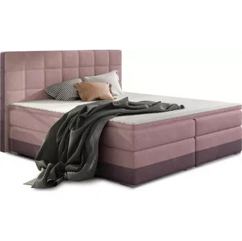 Postel Postel Boxspring Damasia, černá/ bílá (DMS 01)