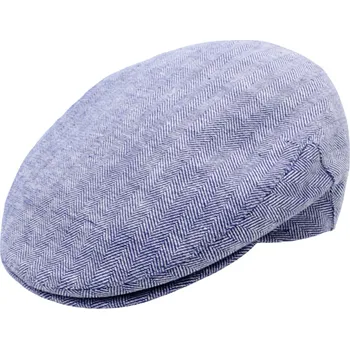 Čepice Fiebig - Headwear since 1903 Pánská bavlněná modrá letní bekovka Velikost: 56 cm