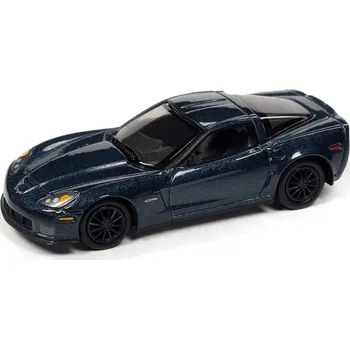 autíčko Chevrolet Corvette Z06 2012 modrá 1:64 - Johnny Lightning Chevy Corvette Z 06 - sběratelský model auta 1/64