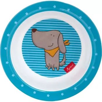 Sada nádobí Dětská melaminová miska s pejsek HUGGE HUG zn. Sigid (25106)