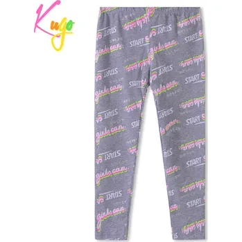 Dívčí legíny Kugo FL6605 šedé