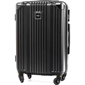 Černý palubní odolný skořepinový kufr "Ironman" - vel. M