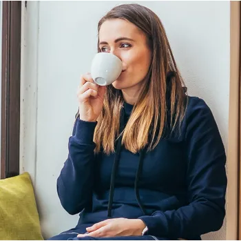 Těhotenská mikina Kulišárny Mikina dámská NAVY kojicí VELIKOST: 36