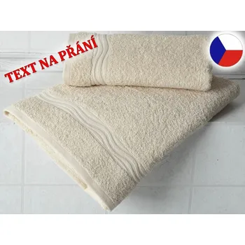 Ručník Povlečení Plus Ručník se jménem NA PŘÁNÍ 50x100 béžová