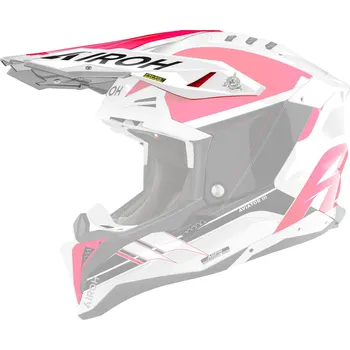 Motodoplněk Kšilt pro přilbu AVIATOR 3, AIROH (Saber - červený matný)