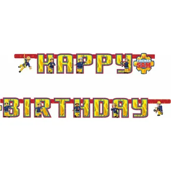 Amscan Narozeninový banner hasič, Požárník Sam