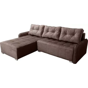 Sedací souprava Rohová sedací souprava Moris II, hnědá (Vogue 05)