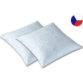 Dekorativní polštářek Damaškový dekorační polštářek 40x40 EXCELLENT DIAMANT Závoj vzorů ledově modrý