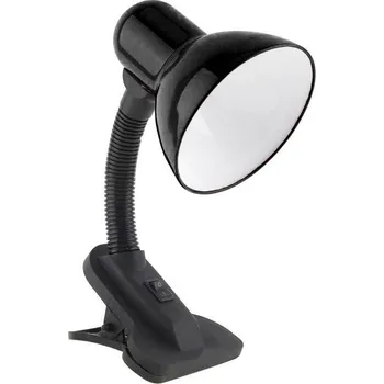 Lampička Interlook E28 | Stolní lampa E27 s klipem na desku stolu Bílý