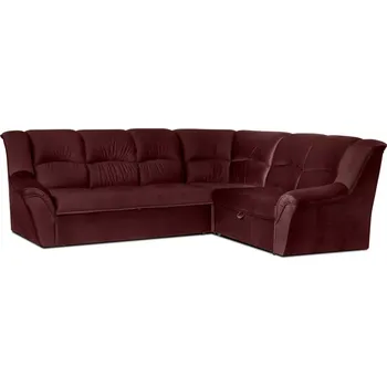 Sedací souprava Rohová sedací souprava DUBAJ XL, pravá, vínová (monolith 69)