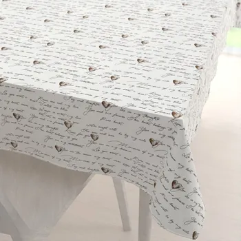 ubrus Bavlněný obdélníkový ubrus Sandra SA-028 Vyznání lásky 50x100 cm