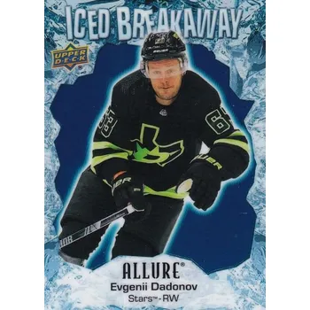 Sběratelská karetní hra insert karta EVGENII DADONOV 23-24 Allure Iced Breakaway číslo IB-15