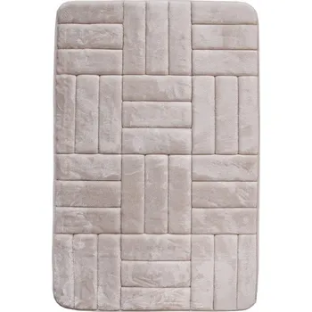 Rohožka koupelnová 667 Rozměr: 50x80 cm, Barva: Krémová obdelník