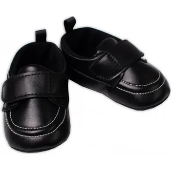 Capáčky Kojenecké capáčky, botičky Boy YO!, na suchý zip, prošívané černé, vel. 9-15 m , Velikost koj. oblečení 74-80 (9-12m)