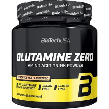 Aminokyselina BioTechUSA Glutamín Zero (300 g, Broskvový ledový čaj)