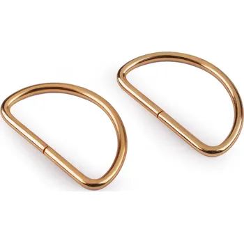 Polokroužek šíře 38 mm na koženou galanterii růžové zlato 5ks