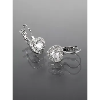 Náušnice Prosperk Náušnice z oceli čirá srdíčka S3124