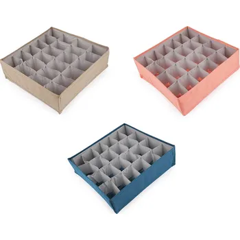 Organizér oblečení Skládací organizér / úložný box 24 dílný petrolejová