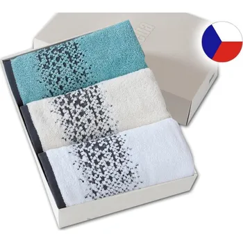 Ručník Luxusní dárková sada ručníků 3x 50x100 TERRY GRAIN II 500g