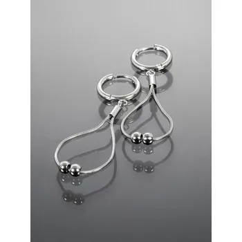 Náušnice Prosperk Náušnice stylové kruhy z chirurgické oceli stříbrná S0669