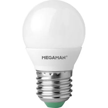 Lampička Megaman LED žárovka E27 Miniglobe 5,5 W, teplá bílá