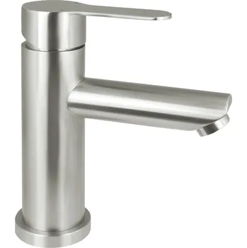 Vodovodní baterie Aplomo Lupo umyvadlová baterie, kartáčovaná ocel