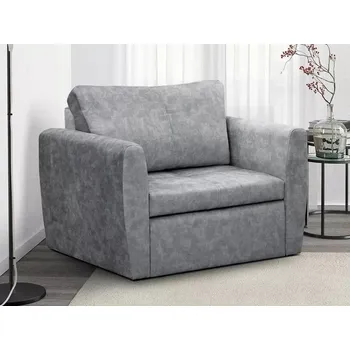 Křeslo Rozkládací křeslo Bella Lux 80, šedá (Terra 88)