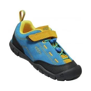 Dětská sportovní obuv KEEN JASPER II K brilliant blue/golden rod US 8 / EU 24,0 / UK 7 / 15 cm; Modrá obuv + DÁREK DLE VÝBĚRU!