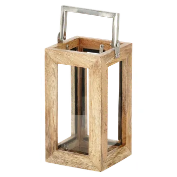 Lucerna Lucerna Moon, dřevo, kov, přírodní, výška, 22 cm 65110-S