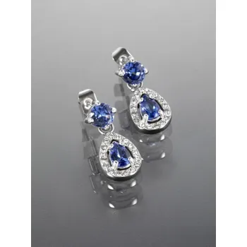 Náušnice Prosperk Náušnice z oceli zářivé modré kapky S2795