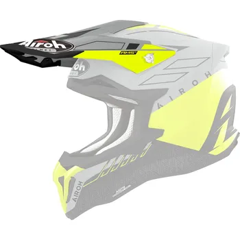 Motodoplněk Kšilt pro přilbu STRYCKER, AIROH (Skin - žlutý matný)