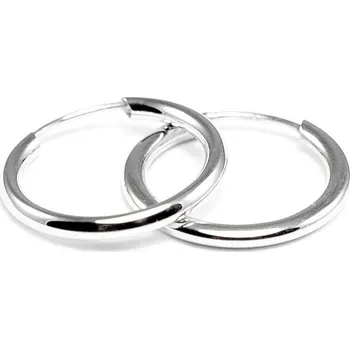 Náušnice Zlaté náušnice kroužky z bílého zlata