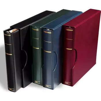 Obal pro sběratelský předmět KABE Apollo - pořadač s kroužkovou mechanikou Leuchtturm modrý