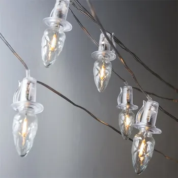 Venkovní osvětlení Venkovní osvětlení Šiška čirá, 20 LED Filament žárovky, prodloužení