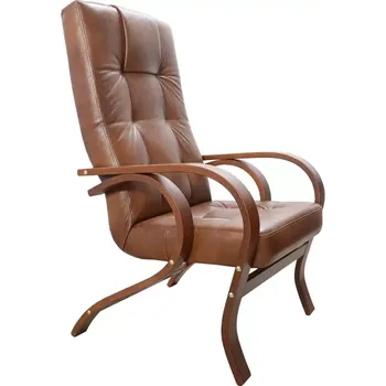 Křeslo Kožené křeslo Daxter LUX, hnědá (s-12)