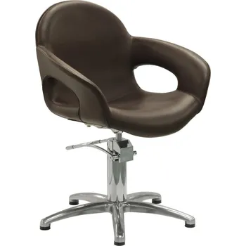 Sibel CAPRICIOUS kadeřnická židle hnědá, křížová podstava