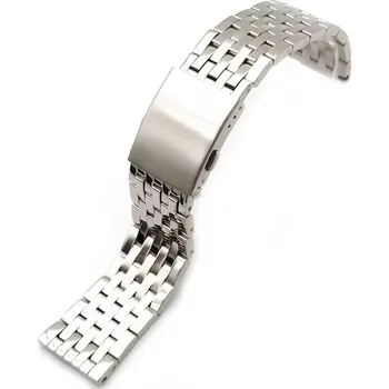 Řemínek na hodinky Ocelový náramek Ricardo Marino, stříbrný - 30 mm