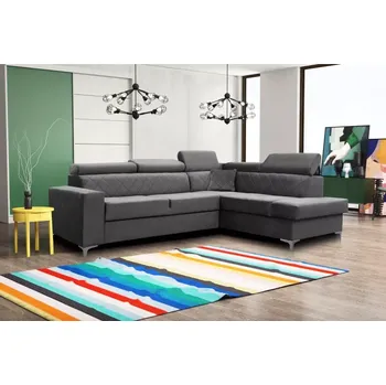 Sedací souprava Sedací souprava Gloss fresh, pravá, šedá (Terra 96)